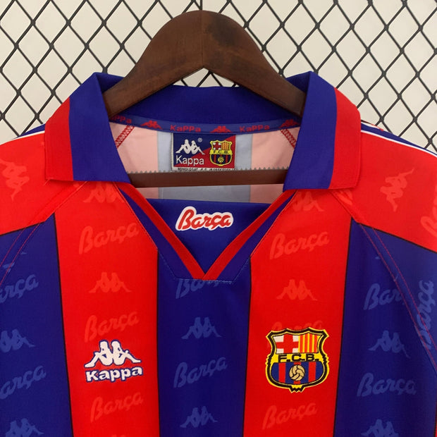 BARCELONA 1996 - 1997 HOME JERSEY LONG SLEEVED - Footballshirt.online