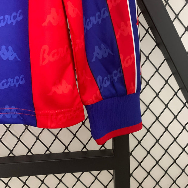 BARCELONA 1996 - 1997 HOME JERSEY LONG SLEEVED - Footballshirt.online