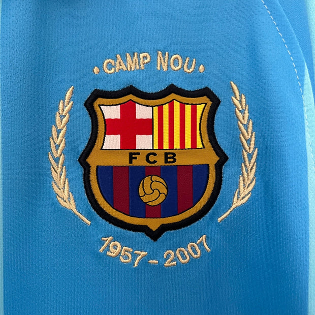 BARCELONA 2007 - 2008 AWAY JERSEY - Footballshirt.online