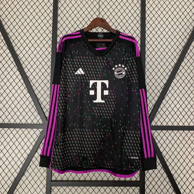 BAYERN MÜNCHEN 2023 - 2024 AWAY JERSEY LONG SLEEVED - Footballshirt.online