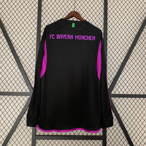 BAYERN MÜNCHEN 2023 - 2024 AWAY JERSEY LONG SLEEVED - Footballshirt.online