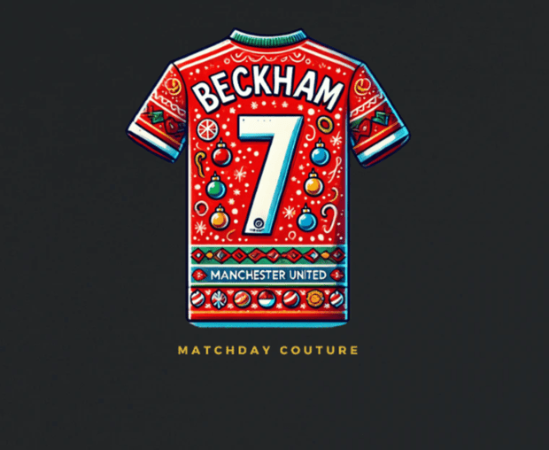 "Beckham Xmas" Sweatshirt - Exclusive 2024 Holiday - Footballshirt.online