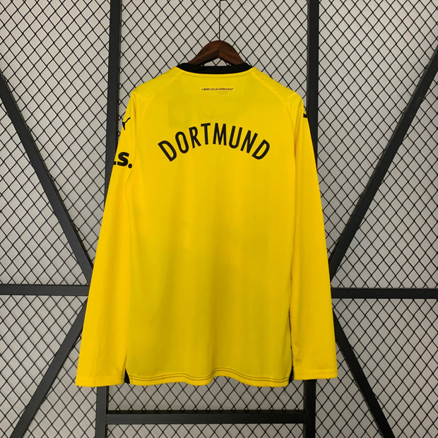 BORUSSIA DORTMUND 2023 - 2024 HOME JERSEY LONG SLEEVED - Footballshirt.online