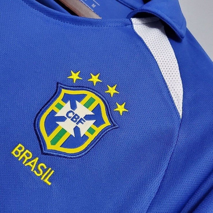 Brazil 2002 Ronaldinho 11 Away Retro Vintage | Footballshirt.online - Footballshirt.online