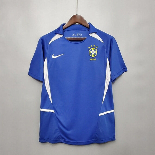 Brazil 2002 Ronaldinho 11 Away Retro Vintage | Footballshirt.online - Footballshirt.online