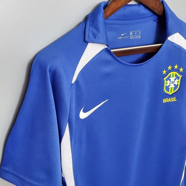 Brazil 2002 Ronaldinho 11 Away Retro Vintage | Footballshirt.online - Footballshirt.online