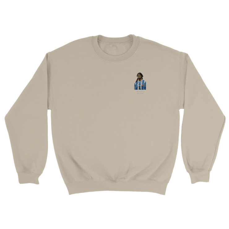 "Caniggia" Embroidered Sweatshirt - Sand - Footballshirt.online