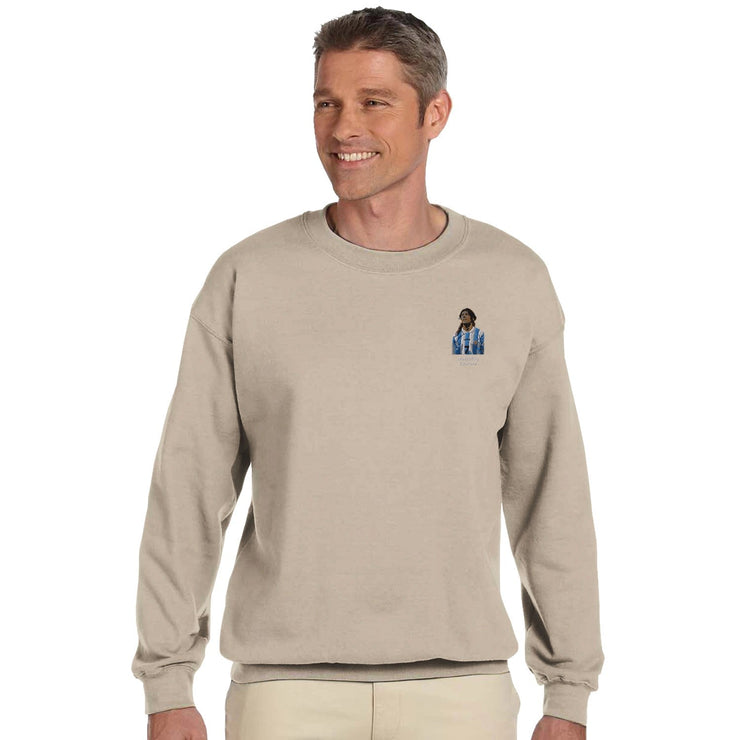 "Caniggia" Embroidered Sweatshirt - Sand - Footballshirt.online