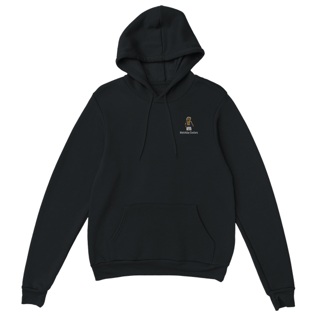 "Classic Valderrama" Embroidered Hoodie - Black - Footballshirt.online