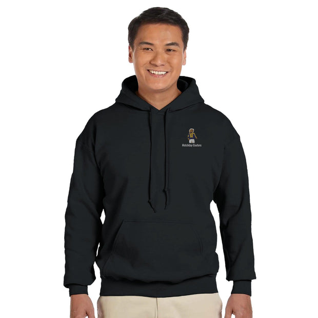 "Classic Valderrama" Embroidered Hoodie - Black - Footballshirt.online