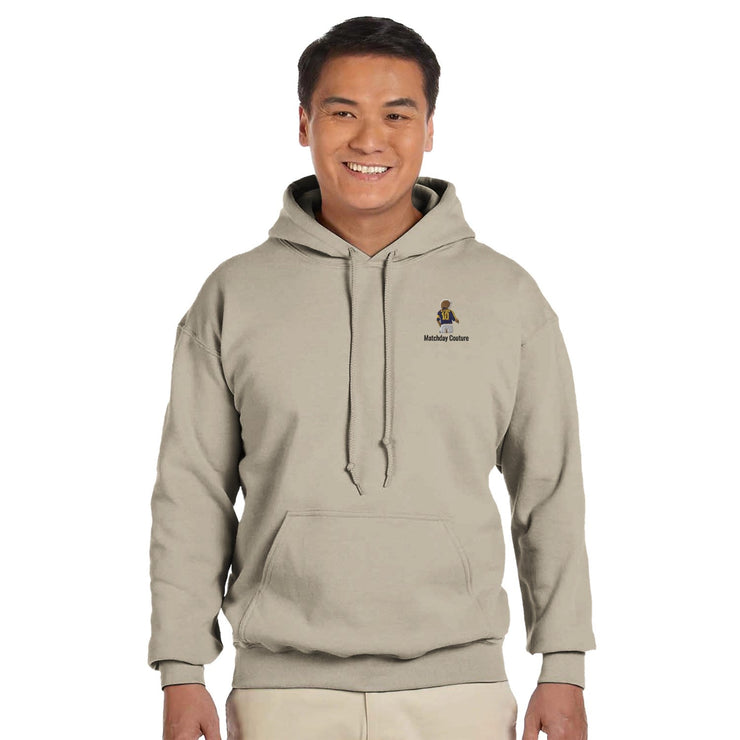 "Classic Valderrama" Embroidered Hoodie - Sand - Footballshirt.online