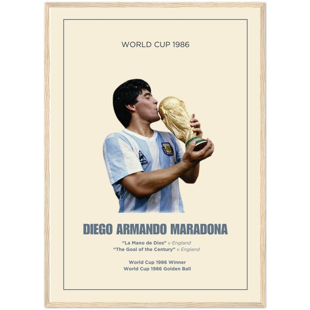 Diego Maradona 1986 World Cup Poster - Ready to Hang "50X70" - Footballshirt.online