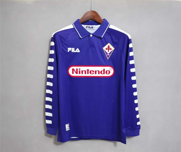 Fiorentina home long sleeve Retro shirts| Footballshirt.online - Footballshirt.online