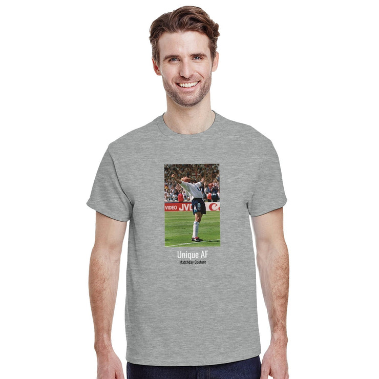 "Gazza Unique" Tee - Grey - Footballshirt.online