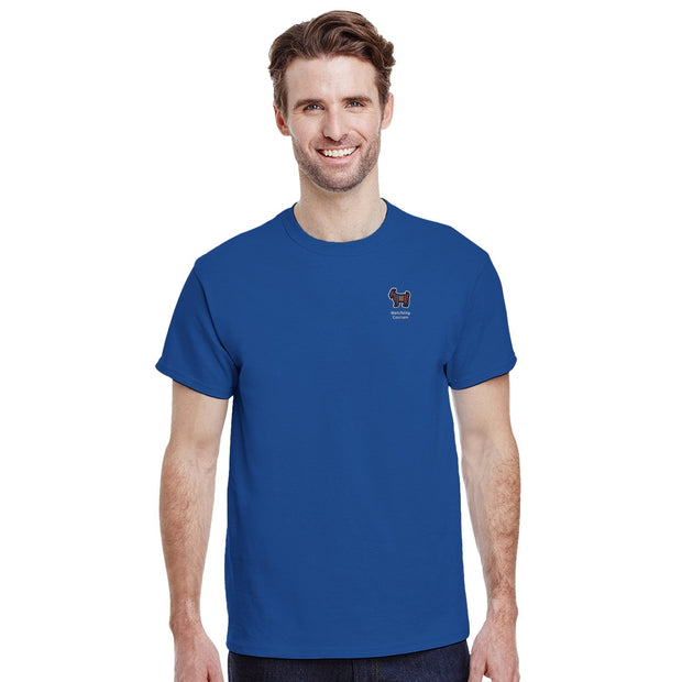"GOAT 10" Embroidered Tee - Royal - Footballshirt.online