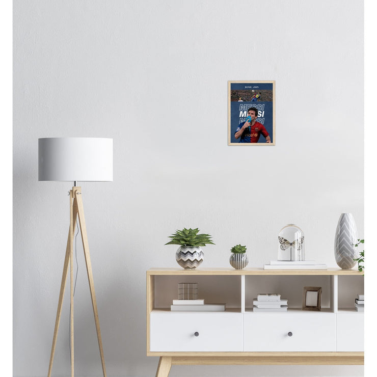 Leo Messi 2009 Champions Final Poster - Ready to Hang "A4"| Footballshirt.online - Footballshirt.online