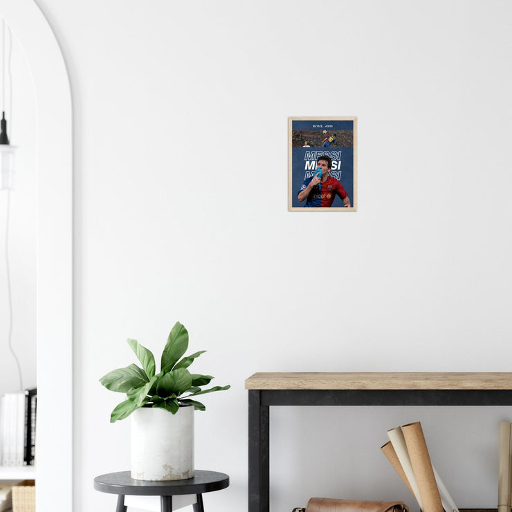 Leo Messi 2009 Champions Final Poster - Ready to Hang "A4"| Footballshirt.online - Footballshirt.online