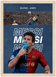 Leo Messi 2009 Champions Final Poster - Ready to Hang "A4"| Footballshirt.online - Footballshirt.online