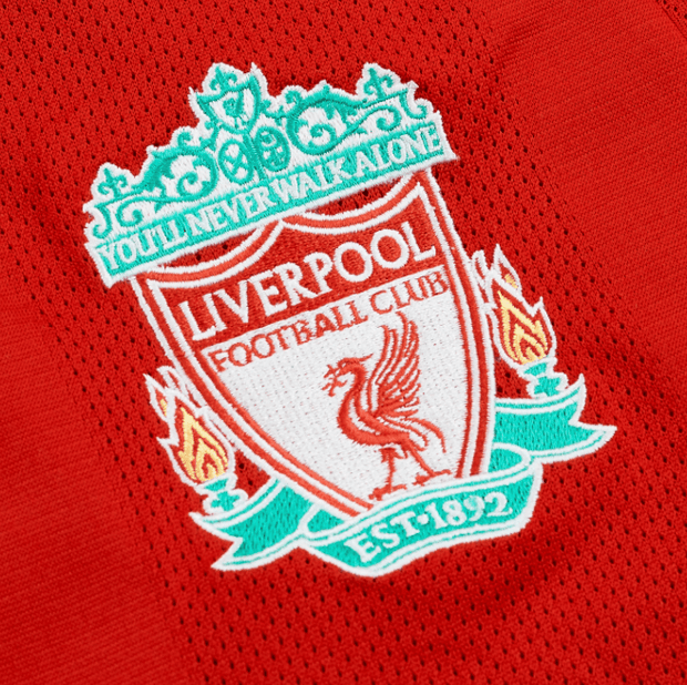 Liverpool FC 2008/10 (Home) + Champions League Badge| Footballshirt.online - Footballshirt.online
