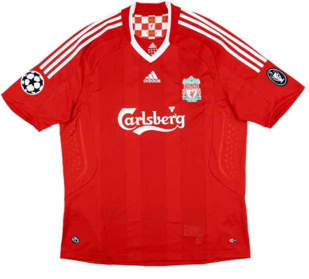 Liverpool FC 2008/10 (Home) + Champions League Badge| Footballshirt.online - Footballshirt.online
