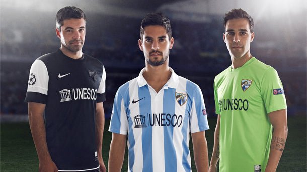Malaga CF 2012/13 (Away) w/ La Liga badge - Footballshirt.online