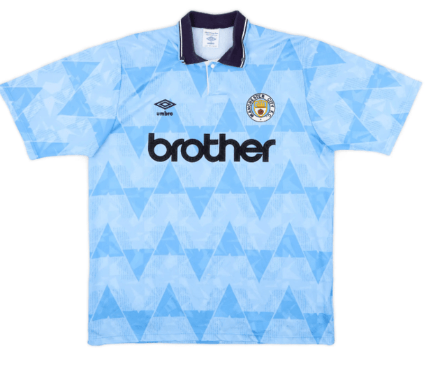 Manchester City 1989/91 (Home)| Footballshirt.online - Footballshirt.online