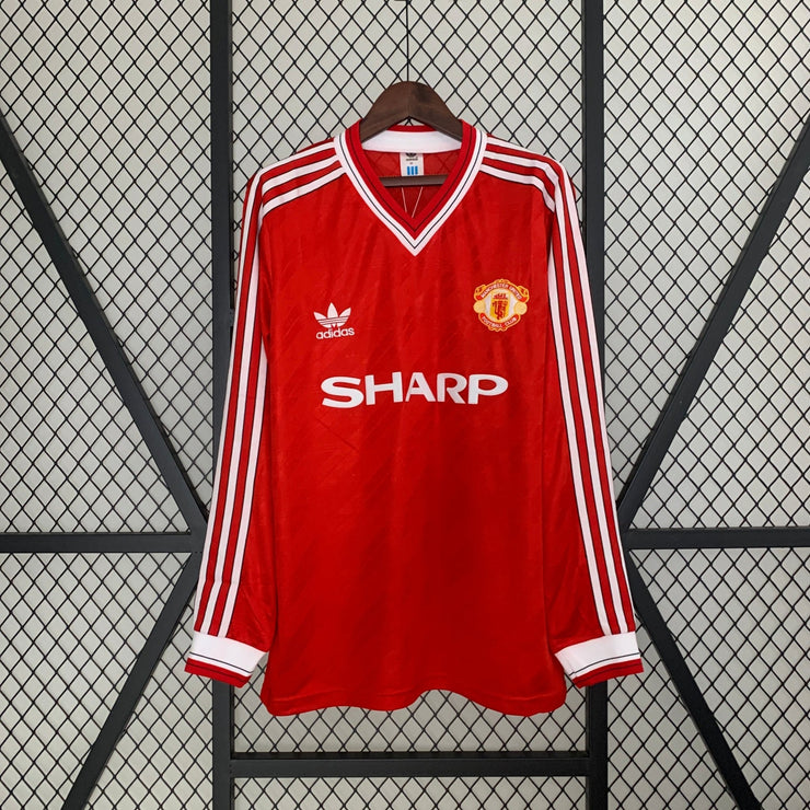 MANCHESTER UNITED 1982 - 1984 HOME JERSEY LONG SLEEVED| Footballshirt.online - Footballshirt.online