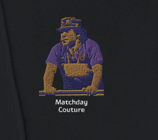 "Maradona Smoke" Embroidered Hoodie - Black - Footballshirt.online