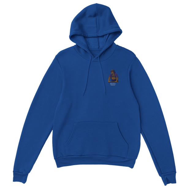 "Maradona Smoke" Embroidered Hoodie - Blue - Footballshirt.online