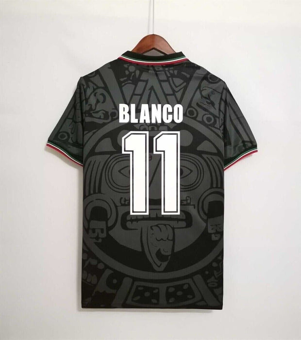 Mexico 1998 Classic Retro Vintage Away Shirt Black 11 | Footballshirt.online - Footballshirt.online