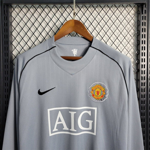 MNU gray goalkeeper Retro HOme shirts - Footballshirt.online
