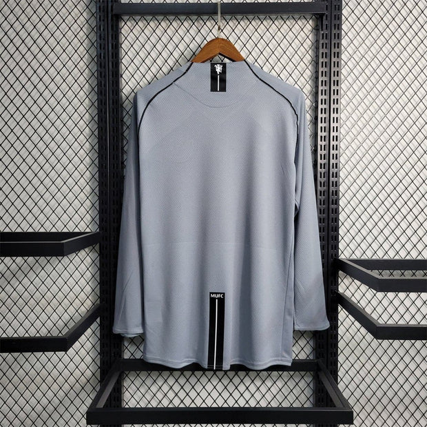 MNU gray goalkeeper Retro HOme shirts - Footballshirt.online