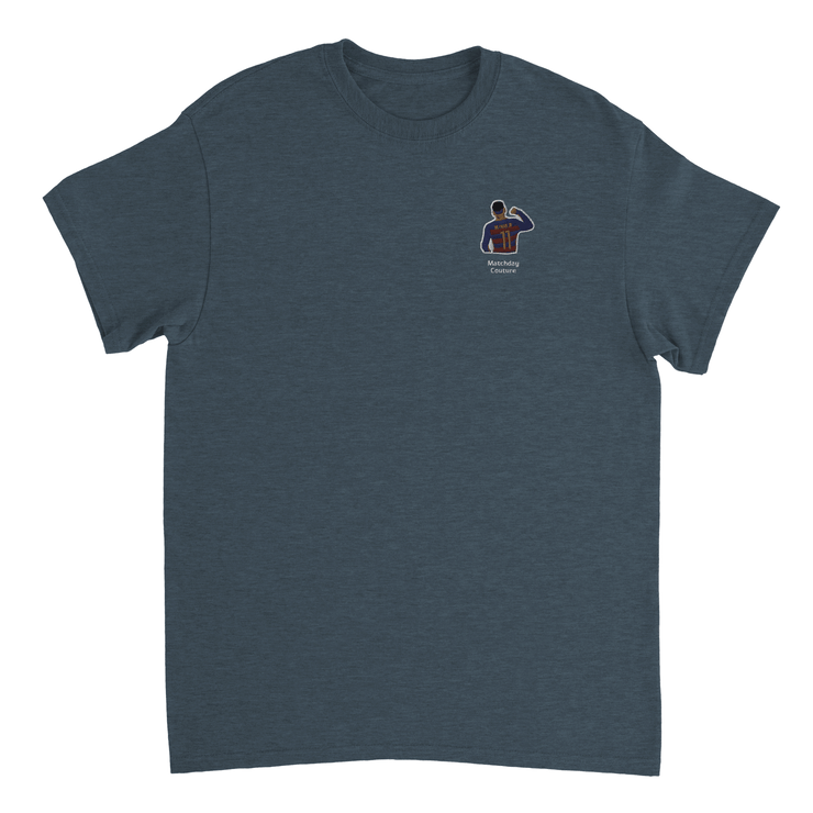 "Neymar at Barça" Embroidered Tee - Dark Heather - Footballshirt.online