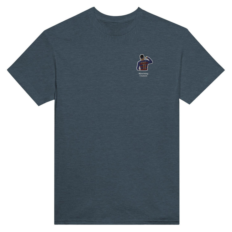 "Neymar at Barça" Embroidered Tee - Dark Heather - Footballshirt.online