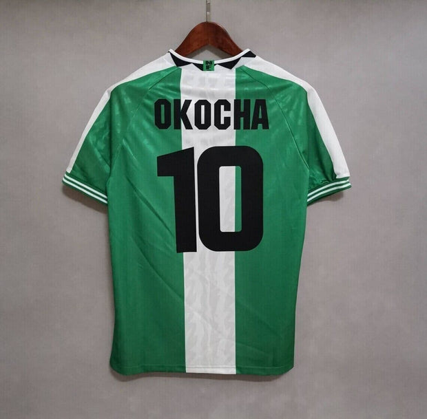 Nigeria 1996 Okocha 10 Home Retro Vintage Football Shirts - Footballshirt.online