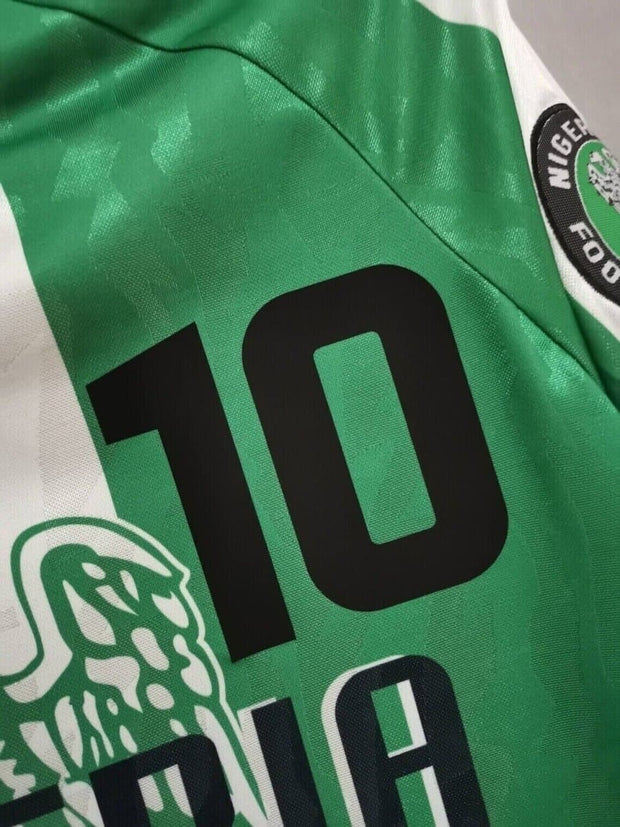 Nigeria 1996 Okocha 10 Home Retro Vintage Football Shirts - Footballshirt.online