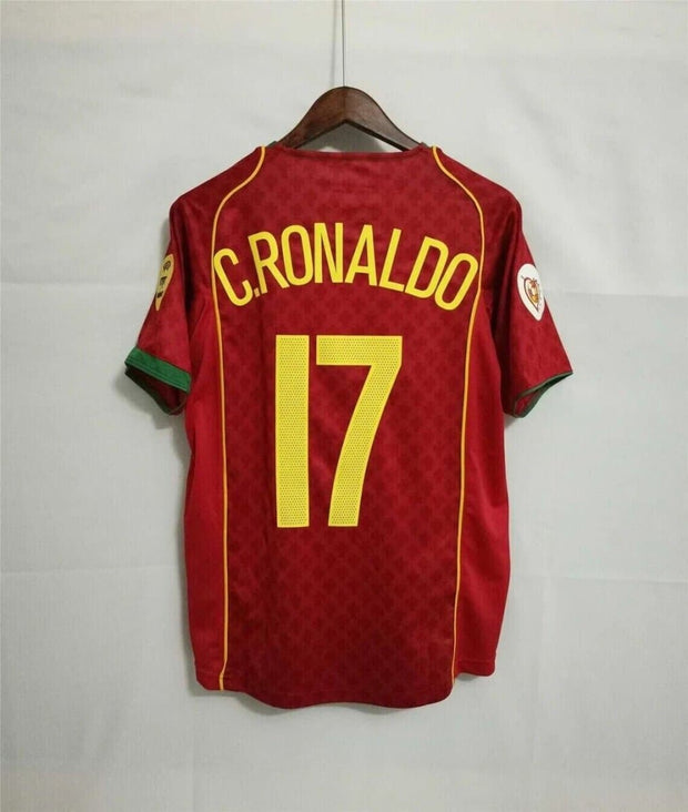 Portugal 2004 Final Cristiano Ronaldo 17 | Footballshirt.online - Footballshirt.online