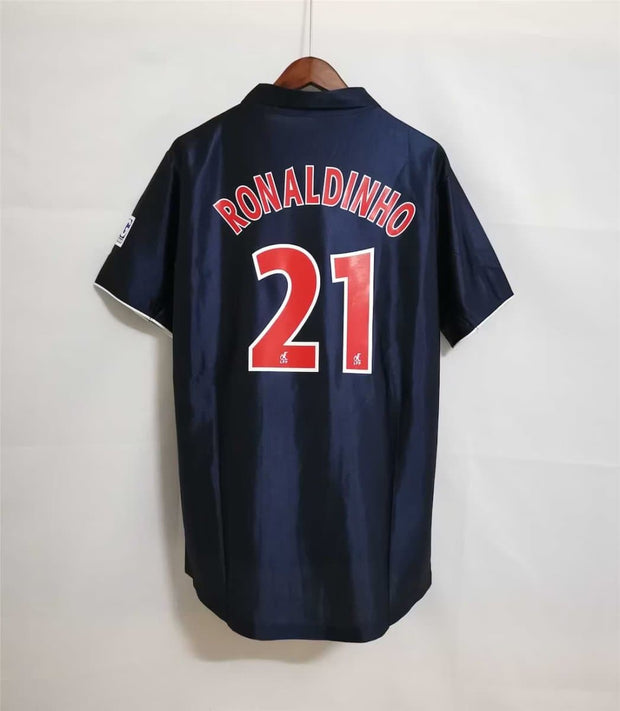 PSG 2001 - 2002 RONALDINHO 21 Home Retro Shirt| Footballshirt.online - Footballshirt.online