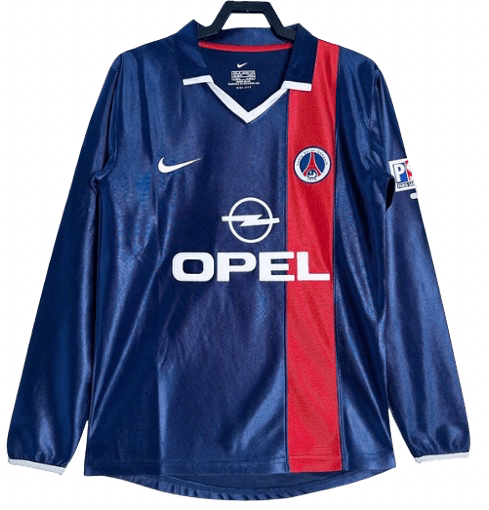 PSG 2001/02 (Home) - Long Sleeve - Footballshirt.online