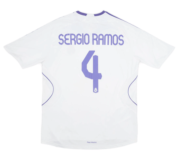 Real Madrid 2007/08 (Home) w/ La Liga badge| Footballshirt.online - Footballshirt.online
