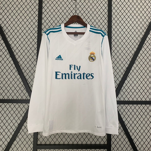 REAL MADRID 2017 - 2018 HOME JERSEY LONG SLEEVED| Footballshirt.online - Footballshirt.online