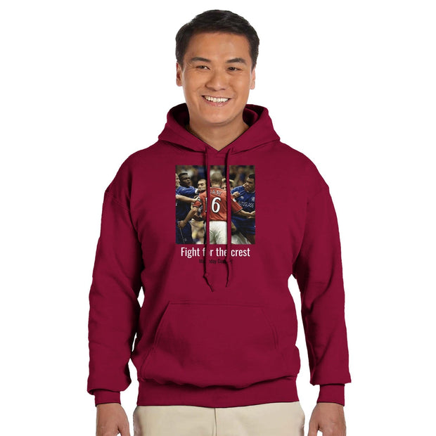 "Roy Keane v Chelsea" Hoodie - Cardinal Red - Footballshirt.online