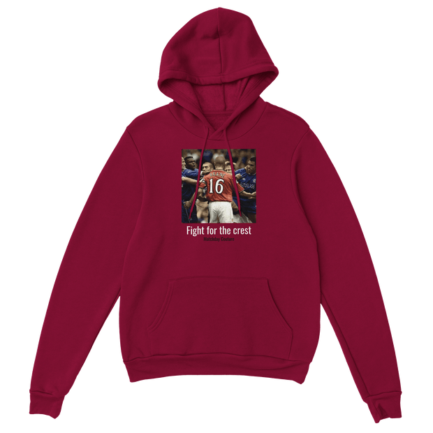 "Roy Keane v Chelsea" Hoodie - Cardinal Red - Footballshirt.online