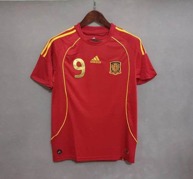 Spain Home Euro 2008 Final Fernando Torres 9 Soccer Shirt| Footballshirt.online - Footballshirt.online