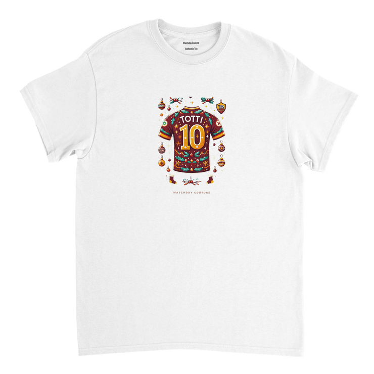 "Totti Xmas" Tee - Exclusive 2024 Holiday - Footballshirt.online