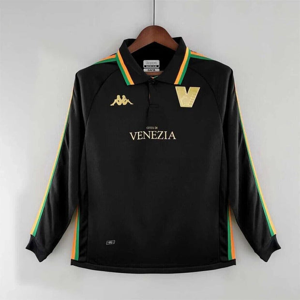 Venezia Home Black 2021 - 2022 Long Sleeve Shirt - Footballshirt.online